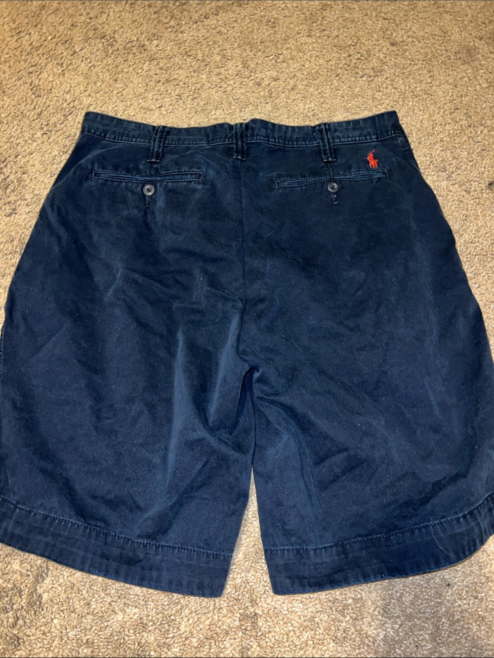Polo by Ralph Lauren Navy Shorts with Red Logo